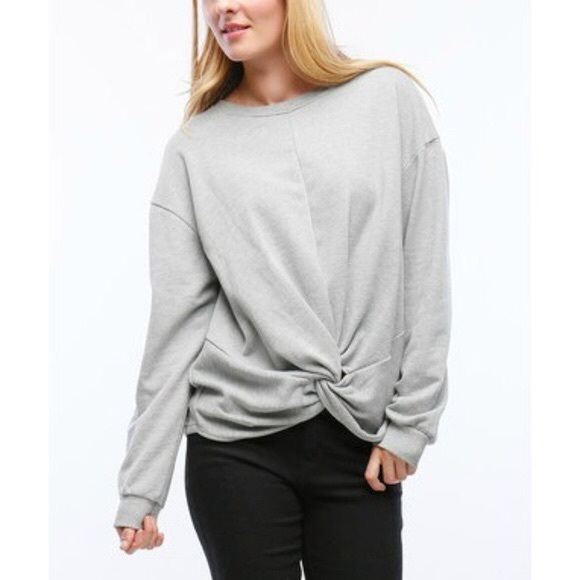 Lumiere Tops - GIFTED🐰LUMIERE🐰TWISTED SWEATSHIRT